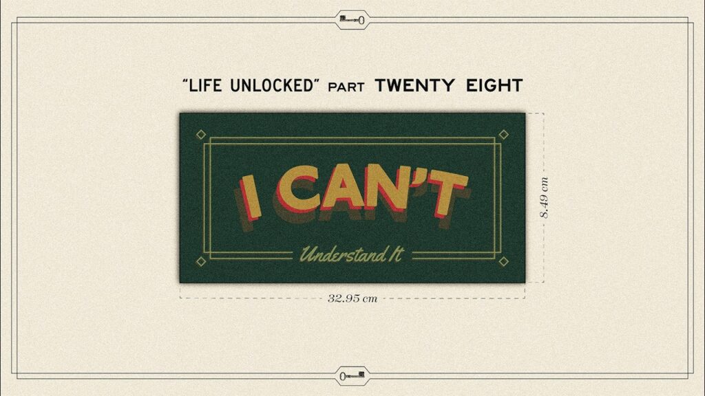 I Can’t Understand It